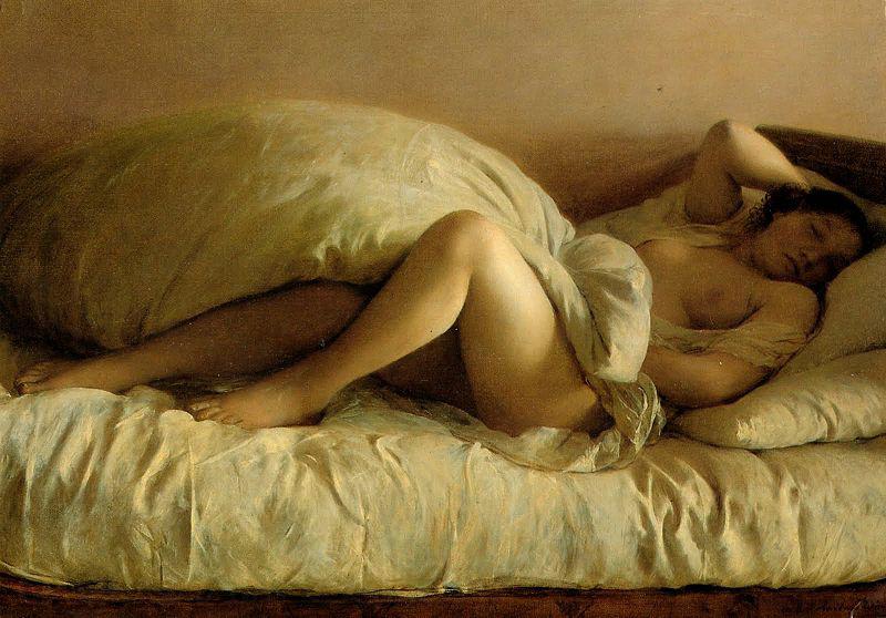 Johann Baptist Reiter Slumbering Woman